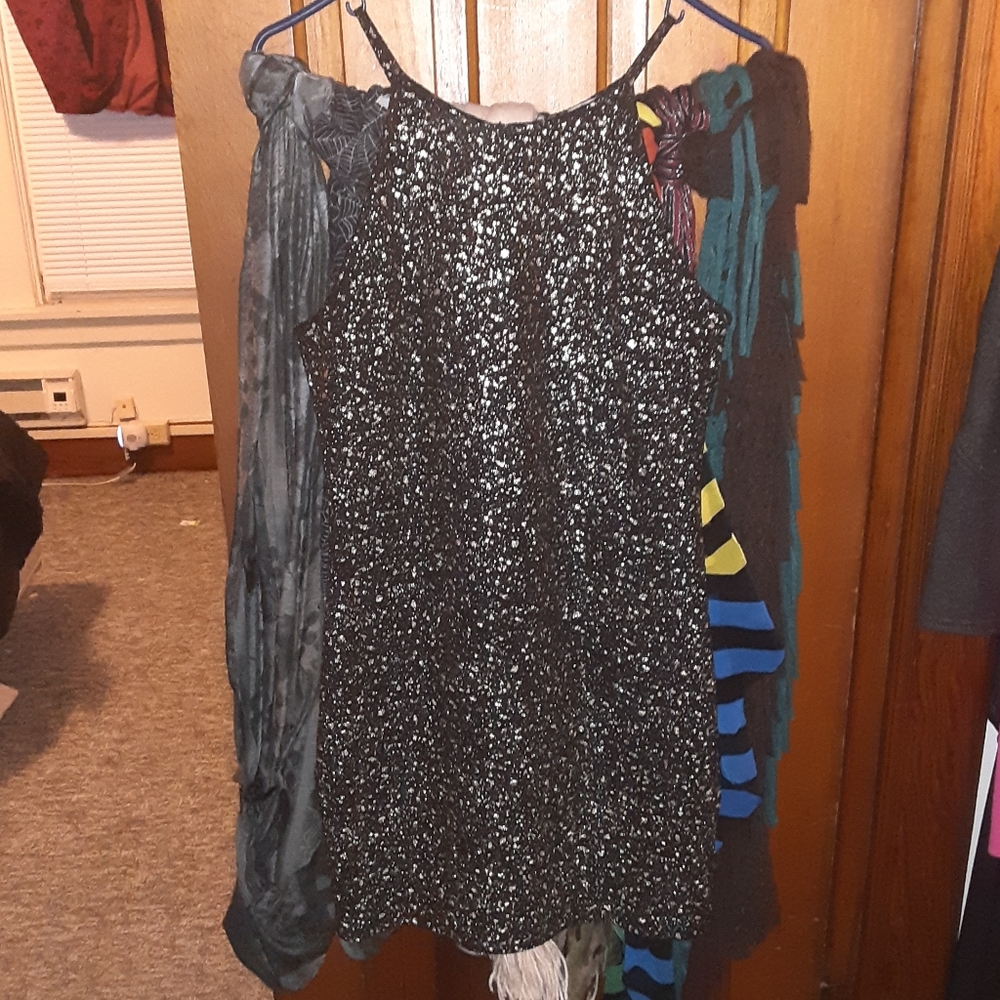 Halter bodycon dress.